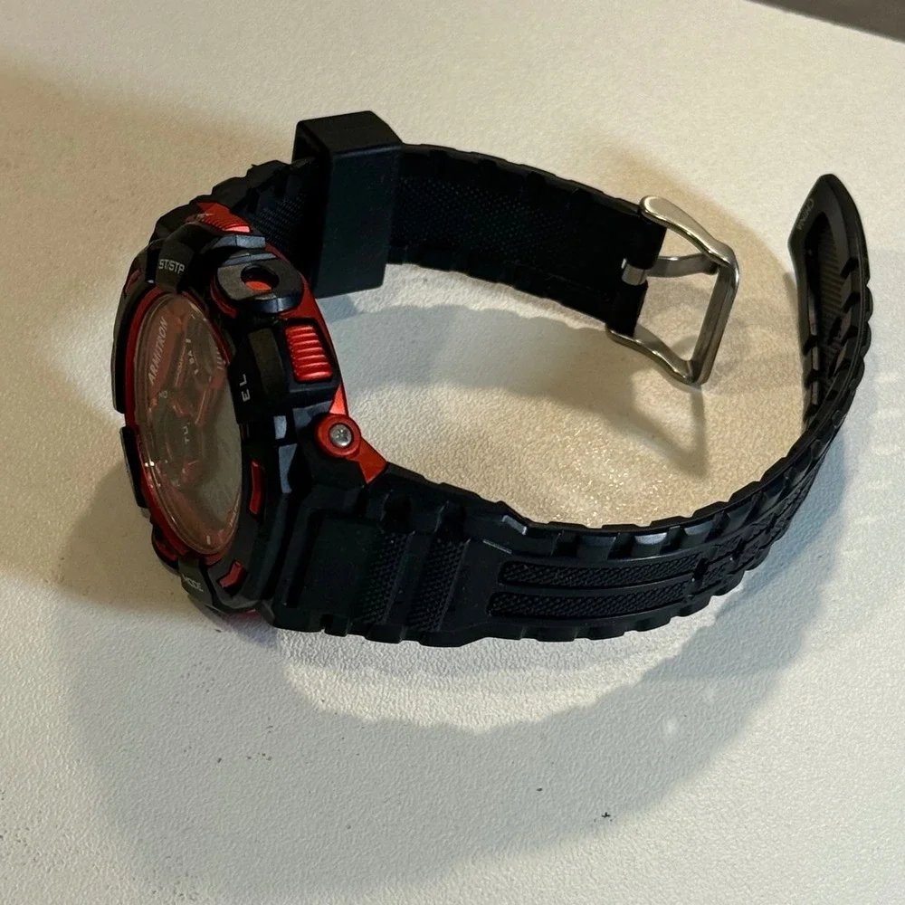 Armitron Pro Sport Digital Watch Black and Red Water Resistant‎ 165FT